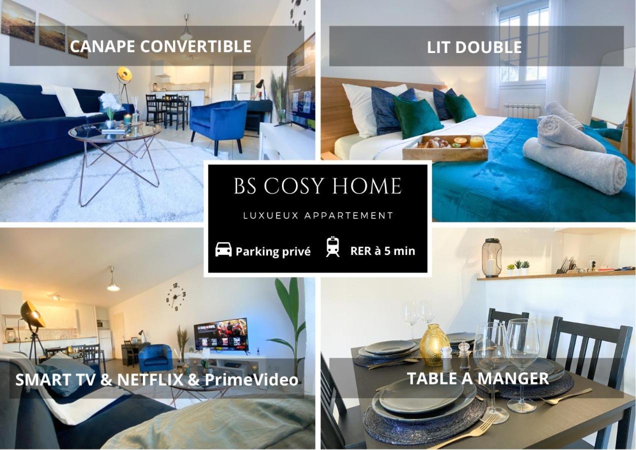 Blue Pearl - Parking - Gare Rer A 5 Min Apartment Corbeil-Essonnes Ngoại thất bức ảnh